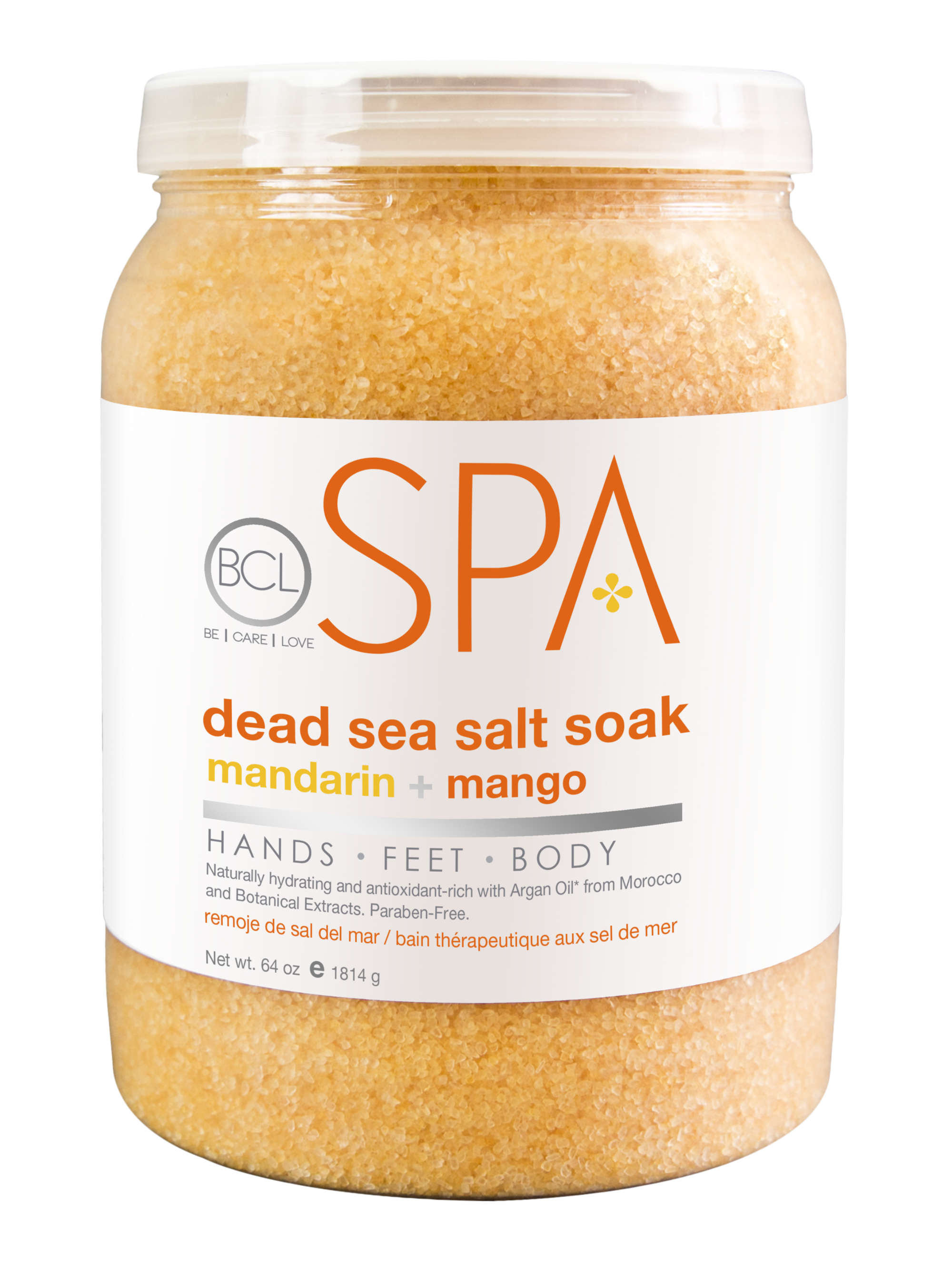 BCL SPA Dead Sea Salt Soak Mandarin + Mango 64oz